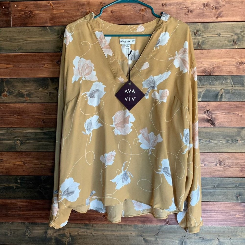Ava & Viv Long Sleeved Blouse